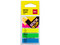 Banderitas Adhesivas Deli EA10402, 5 Blocks con 20 Banderitas. Colores Neón.