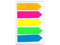 Banderitas Adhesivas Deli EA10602, 5 Blocks con 20 Banderitas. Colores Neón.