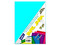 Paquete de Hojas Saira 106809, Tamaño Carta, 100 Hojas. Color Azul Pastel.