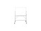 Pedestal Alfra Giratorio Slim Dimensiones 90x120 cm Magnético Fabricado en Aluminio. Color Aluminio/Blanco.