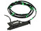 NZXT Sleeved Led Kit cable de 2m con 24 leds verdes con interruptor on/off y regulador de brillo