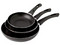 Juego de Sartenes T-Fal Inicia, 3 piezas, Aluminio. Color Negro.