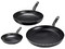 Juego de Sartenes T-Fal Inicia, 3 piezas, Aluminio. Color Negro.