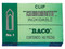 Clip Cuadrito Baco No. 1, Niquelado. Caja Plegadiza con 100 Clips, Fabricado en Níquel.