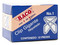 Clip Mariposa #1 Niquelado, Caja con 12 Piezas. Color Plata.