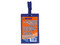 Gafete Vertical Mae, Color Azul, Plástico, Tamaño 5.5 x 9 cm, 1 Unidad.