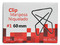 Clip Tipo Mariposa Nextep Niquelado, #1, 60mm, 12 Clips.