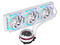 Sistema de Enfriamiento Líquido Alseye W360-L-W de 360 mm, Velocidad de 2400 RPM, Iluminación ARGB, Color Blanco.