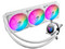 Sistema de enfriamiento líquido ASUS ROG Strix LC 360 RGB Edición White, con Aura Sync RGB y 3 ventiladores A-RGB de 120 mm.