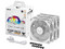 Kit de 3 Ventiladores ASUS TUF Gaming TR120 ARGB Reverse Blade, hasta 2000RPM, 120mm. Color Blanco.