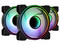 Kit de 3 Ventiladores AeroCool Mirage ARGB Pro, iluminación RGB, 120mm.
