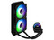 Sistema de enfriamiento líquido AeroCool Mirage L240, de 240mm, soporta Socket: LGA2066, 2011, 1200, 115X, 775, AM4, AM3 +, AM3, AM2 +, AM2, FM2, FM1, con iluminación LED RGB.