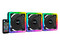 Kit de 3 Ventiladores AeroCool Edge  14 Pro, 140mm, iluminación RGB