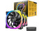 Kit de 3 Ventiladores Antec FUSION 120 ARGB, 120mm, 600RPM - 2000RPM, Color Negro.