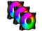 Kit de 3 Ventiladores Balam Rush Eolox Blaze EX90K, Aura RGB, 1200RPM, 120mm, RGB, Color Negro.