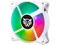 Kit de 3 Ventiladores Balam Rush Eolox Blaze EX90KW, 1200RPM, 120mm, RGB, Color Blanco.
