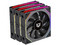Kit 3 Ventiladores 120mm EOLOX LINK EXL95 Balam Rush Legend Series, ARGB, 800-1800 RPM, 47.2 CFM, Negro.