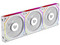 Kit 3 Ventiladores 120mm Eolox Link-R EXL95R Balam Rush Azender Series, ARGB, 600-1800 RPM, 48 CFM.