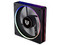 Ventilador BALAM RUSH Eolox Bora-R EXB85R de 120x120x25 mm, Aspas Inversas, Velocidad 600 a1600 RPM, Iluminación ARGB. Color Negro.
