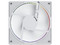 Ventilador con Aspas Inversas para PC, Balam Rush Eolox Bora-R EXB85R, Diseño Cuadrado, 120 mm, 600 - 1600 RPM, PWM 4 pin, Aurea RGB, Azender, Blanco.