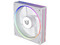 Ventilador con Aspas Inversas para PC, Balam Rush Eolox Bora-R EXB85R, Diseño Cuadrado, 120 mm, 600 - 1600 RPM, PWM 4 pin, Aurea RGB, Azender, Blanco.