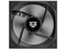 Ventilador con Aspas Inversas para PC, Eolox Link EXL95R, Diseño Cuadrado, 120 mm, 600 - 1800 RPM, PWM 4 pin, Aurea RGB, Legend, Negro.