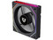 Ventilador con Aspas Inversas para PC, Eolox Link EXL95R, Diseño Cuadrado, 120 mm, 600 - 1800 RPM, PWM 4 pin, Aurea RGB, Legend, Negro.