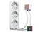 Sistema de Enfriamiento Líquido Balam Rush Cryo Prism 360 ICE, Pantalla de Temperatura, 360mm, Color Blanco.