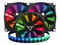 Kit de 3 Ventiladores Batauro ARX-600, iluminación RGB, 120mm, 1900 RPM. Incluye Tira LED ARGB