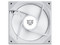 Ventilador con Aspas Inversas para PC, Eolox Link EXL95R, Diseño Cuadrado, 120 mm, 600 - 1800 RPM, PWM 4 pin, Aurea RGB, Legend, Blanco.