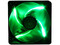 Ventilador COOLER MASTER, 120 mm con 4 Leds Verdes, 1200 RPM, 19dBA  