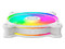 Ventilador Cooler Master MasterFan MF120, de 120 mm, con iluminación LED ARGB. Color blanco.