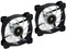 Paquete de 2 Ventiladores Corsair AF120 Quiet Edition, 120 mm, LED Blanco, 1500 RPM, 25.2 dBA.
