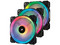 Paquete de 3 Ventiladores Corsair LL120 RGB de 120mm y Controlador Corsair Lighting Node PRO.