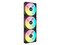 Kit de 3 Ventiladores Corsair iCUE LINK QX120 de 120mm, con iluminación LED RGB.
