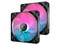 Kit de 2 Ventiladores Corsair iCue Link RX140 de 140mm, RGB. Color Negro.
