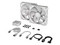 Kit de 2 Ventiladores Corsair iCue Link RX140 de 140mm, RGB. Color Blanco.