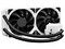 Sistema de enfriamiento líquido Deepcool Captain 240EX RGB White, con RGB y 2 ventiladores RGB de 120 mm.