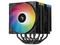Disipador y Ventilador DeepCool AG620 BK ARGB V2, 2145 RPM, 2 Ventiladores, Socket Intel LGA 1851 y 1700, AMD AM5, AM4. Color Negro.