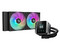 Sistema de Enfriamiento Liquido DeepCool Mystique LX550 ARGB de 240mm, Pantalla LCD. Color Negro.