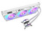 Sistema de Enfriamiento líquido Alseye I360-W-SE AIO, 360mm, 1800RPM, ARGB, Color Blanco.