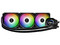 Enfriamiento Líquido GAMDIAS AURA GL360 Digital, Radiador 360mm, Iluminación ARGB, Compatible con AM5 y LGA1851, Color Negro.
