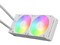 Enfriamiento Gamdias CHIONE E4-240, ARGB, Blanco, Compatible LGA1700/AM5, Digital.