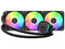 Sistema de Enfriamiento Liquido Gamdias Aura GL360 V2 de 360mm, ARGB. Color Negro.