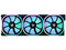 Kit de 3 Ventiladores Modulares Game Factor FKG500, 120mm, ARGB, 1900RPM, Color Negro.