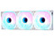 Kit de Ventiladores Game Factor FKG500 de 120mm, ARGB, 3 piezas. Color Blanco.