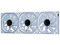 Kit de Ventiladores Game Factor FKG500 de 120mm, ARGB, 3 piezas. Color Blanco.