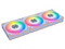 Kit de 3 Ventiladores Lian Li Uni Fan CL, 120mm, hasta 2150 RPM, Color Blanco.