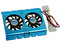 Manhattan Ventilador dual de 60 mm para Disco Duro de 3.5