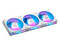 Kit de 3 Ventiladores MSI EZ120 de 120mm, ARGB. Color Blanco.
